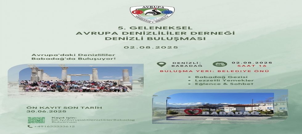 Avrupalı Denizlililer Babadağ’da Buluştu